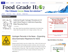 Tablet Screenshot of foodgradeh2o2.com